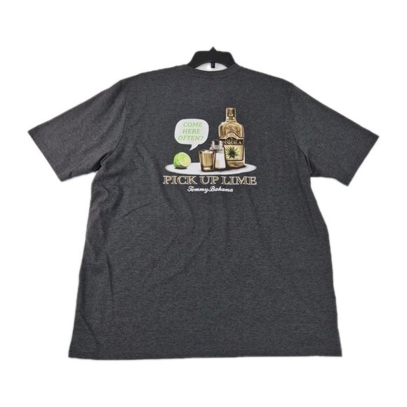 Tommy Bahama Other - TOMMY BAHAMA Men's T-Shirt Size XLT Gray Short Sleeve Tequila Theme (58)